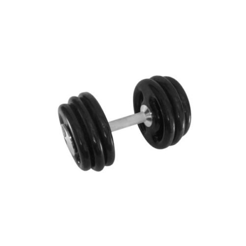 DUMBELL EMBORRACHADO C/ PEGADA RECARTILHADA